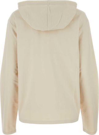 Prada Womens Sand Stretch Cotton Oversize Sweatshirt Naturale Exterior: Elastane Felpe Sweater