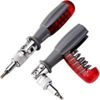OEM Destornillador De Carraca Con Puntas Magn&eacute;ticas Multiusos, 10 En 1, Mini Destornillador De Bolsillo, Ideal Para El Hogar Y El Interior Del Coche, Colo