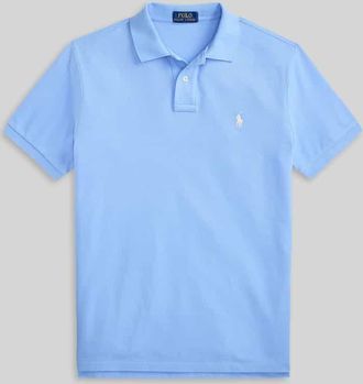 Polo Ralph Lauren Regular Fit Poloshirt aus reiner Baumwolle in Bleu, Gr&ouml;&szlig;e XXL