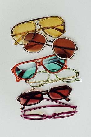 I-SEA Colored Translucent Aviator Sunglasses