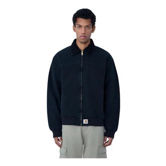 Carhartt Work in Progress Carhartt Wip, Bomber Jackets, male, Black, Size: 2XL OG Santa Fe Jacket