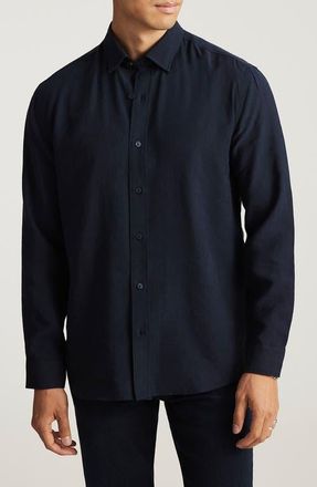 Mavi Long Sleeve Button-Up Shirt in Total Eclipse at Nordstrom, Size Medium