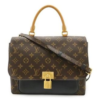 Louis Vuitton Pre-owned Monogram Marignan Handbag - Dames - Pre-owned - Bruin - Maat: ONE Size Leer