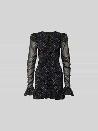 Rotate Slim Fit Minikleid mit Raffungen in Black, Gr&ouml;&szlig;e 42