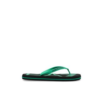 Emporio Armani Flip Flops, male, Green, Size: 12 US Rubber Flip-Flops With Logo