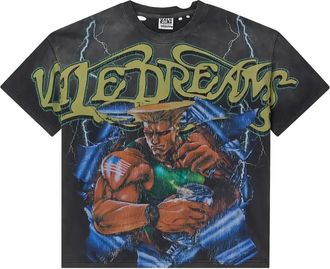 Vale Guile grafische prints T-shirt - Zwart