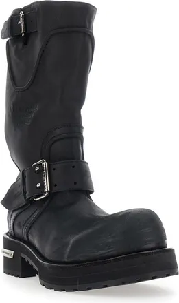 Balenciaga Mens Boots Venom Black Leather