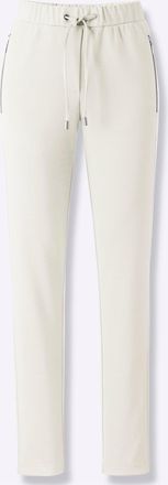 Casual Looks Jerseyhose CASUAL LOOKS, Damen, Gr. 19, Kurzgr&ouml;ssen, jade, 76% Polyester, 20% Viskose, 4% Elasthan, unifarben, Hosen Jerseyhose