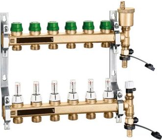 Caleffi Collettore Premontato Attacco 1, 6 Derivazioni 3/4 M Caleffi 6656f1 6
