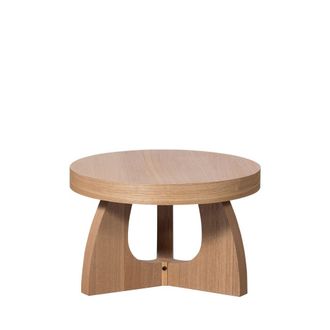Woood Mesa baja redonda de madera &oslash;55cm - Madera clara