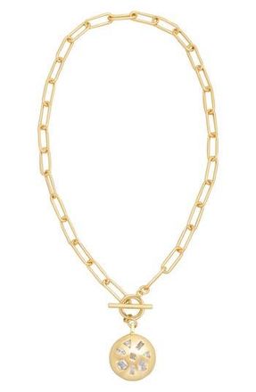 st. Moran Mixed Cubic Zirconia Toggle Necklace in Gold at Nordstrom Rack