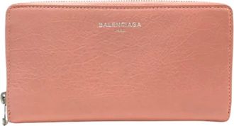 Balenciaga Pre-owned Wallets, female, Pink, Size: ONE SIZE Pre-owned Leather wallets