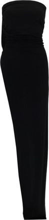 Rick Owens Black Strapless Full Length Dress