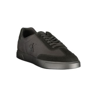 Calvin Klein Logo Lace-Up Sneaker - Black