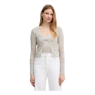 Guess Truien & Vesten, Dames, Grijs, S, Polyester, Nellie Cardigan