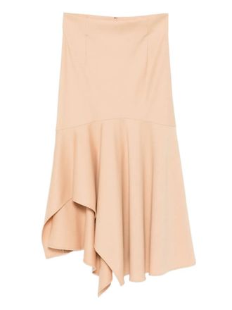 Alberta Ferretti Flowing Silhouette Skirt with Soft Drape