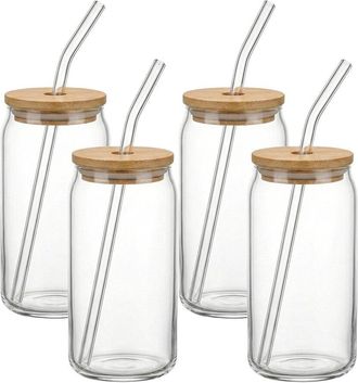 The Jay Companies s Avalon Set Of Four 18Oz Glass Sippers