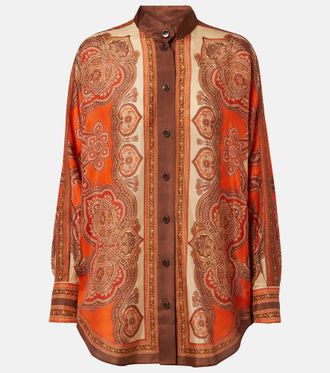 Zimmermann Mahon paisley silk shirt