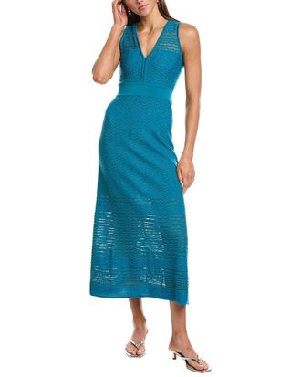 M Missoni Abito Lungo Wool-Blend Midi Dress
