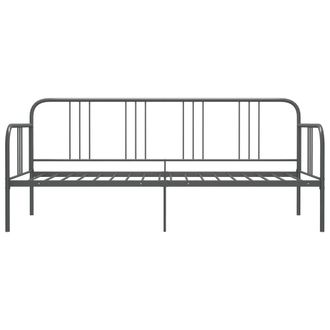 Berkfield Home Sofa Bed Frame Grey Metal 90x200 cm