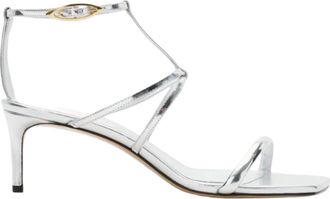 Alexandre Birman Womens Phoebe Classic Thin Heel Sandal In Silver