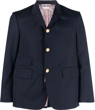 Thom Browne Blue Blue Blue Fit 5 single-breasted blazer
