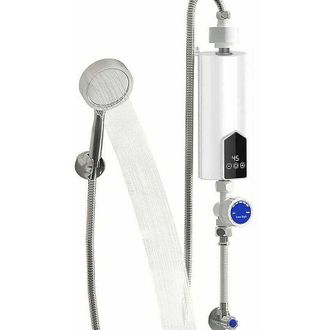 Gabrielle Calentador De Agua El&eacute;ctrico Instant&aacute;neo Mini Gabrielle 4500w, Ipx4 Impermeable Con Pantalla Led Y Cabezal De Ducha Calentador De Agua Instant&aacute;neo Ter