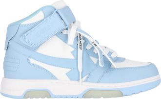 Off-white Blauwe High-Top Sneakers - Heren - Sneakers - Blauw - 47 EU - Leer - Schoenen