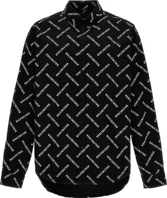 Balenciaga Logo Print Shirt