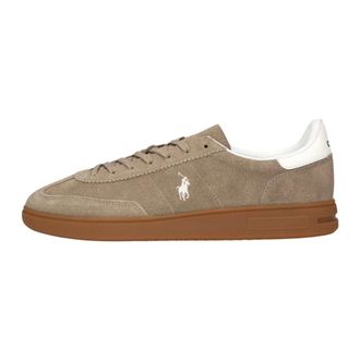 Polo Ralph Lauren Bedford PP Lage Sneakers - Heren - Schoenen - Grijs - Maat: 48 EU Su&egrave;de