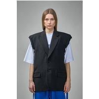 VETEMENTS Sleeveless Single Breasted Tailored Jacket