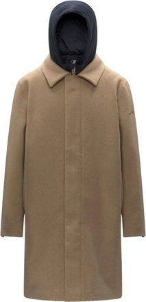 K-Way Uomo, Cappotti, Beige, L, new