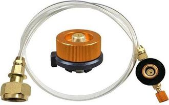 OEM Adaptador De Cartucho De Gas Para Hornillos De Gas De Exterior - Para Camping Y Acampada - Adaptador De Boquilla Para Glp, Cilindro Plano, Adaptador D