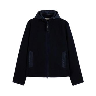 Aspesi Werner Blouson - Heren - Zomerjassen - Blauw - M - Wol - Jassen