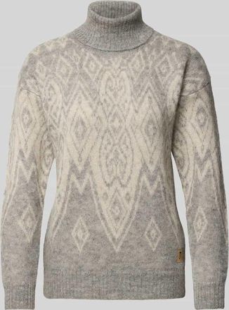 Dale of Norway Rollkragenpullover aus Alpaka-Mix Modell Falun in Hellgrau Melange, Größe XL