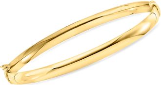 Ross-Simons Italian 5mm 10kt Yellow Gold Bangle Bracelet
