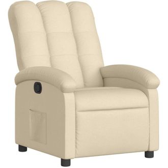 vidaXL Vidaxl - Sill&oacute;n Reclinable De Tela Crema