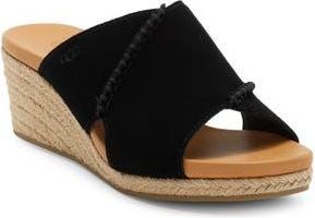 UGG Taia Wedge Heel Sandal in Black at Nordstrom Rack, Size 8.5