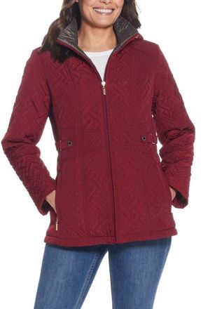 Gallery Quilted Jacket in Merlot at Nordstrom, Size Medium