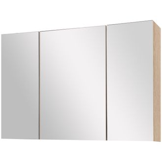 Kleankin Kleankin - Armadietto Pensile Con Specchio A 3 Ante Da Bagno A Parete