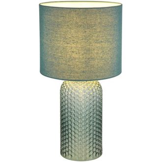 Globo Lighting Globo Sofia Lámpara de mesa con pantalla redonda verde pálido 1x E27