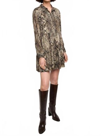 Gentle Fawn Womens Vesper Mini Dress In Jade Snake