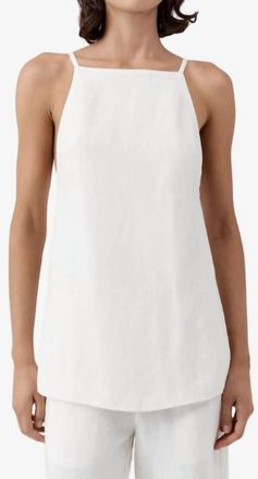 St.Agni Belted Side Detail Top In Off White