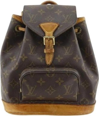 Louis Vuitton Pre-owned Canvas Rugzak - Dames - Vintage Rugzakken - Bruin - ONE Size - Vintage