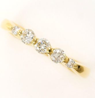 C&A Yellow Gold Band Ring (Pre-Owned)