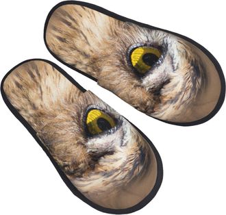 Generic Slipper Owl Cozy Hotel Slippers Lightweight Cotton Slipper For Room Winter Women L