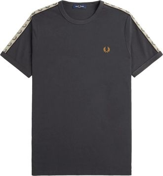Fred Perry Ringer Tee - Heren - T-shirts - Grijs - 2XL - Katoen - Tops