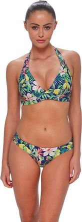 Sunsets Muse Halter Bikini Swimsuit Top - F Cup in Seaside Harvest at Nordstrom, Size 32