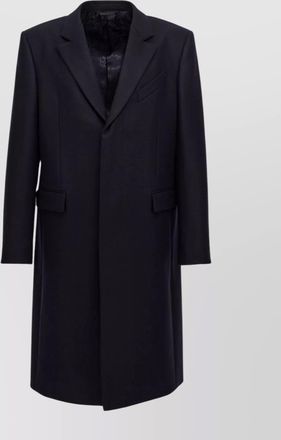 Givenchy long single-breasted coat with notched lapel