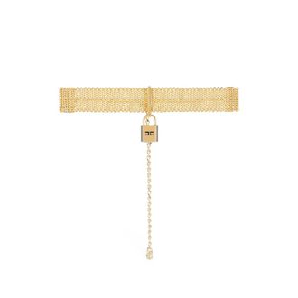 Elisabetta Franchi Choker With Jewel Padlock